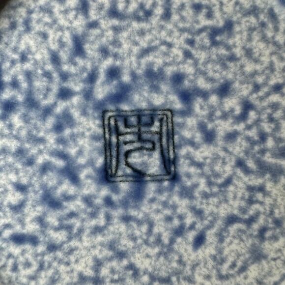 2 Tokyo Design Studio Aisai Seigaiha Curved Sushi Plates Japan Waves Blue Sea - Picture 5 of 9